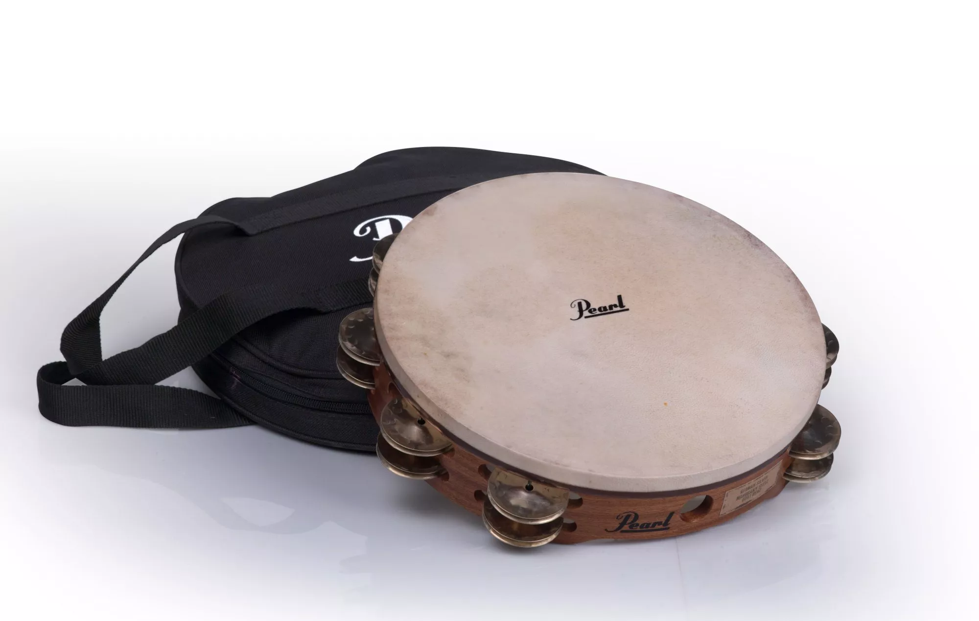 pearl-petm1018gs-10-german-silver-tambourine-with-bag PEARL PETM1018GS 10" GERMAN SILVER TAMBOURINE WITH BAG
