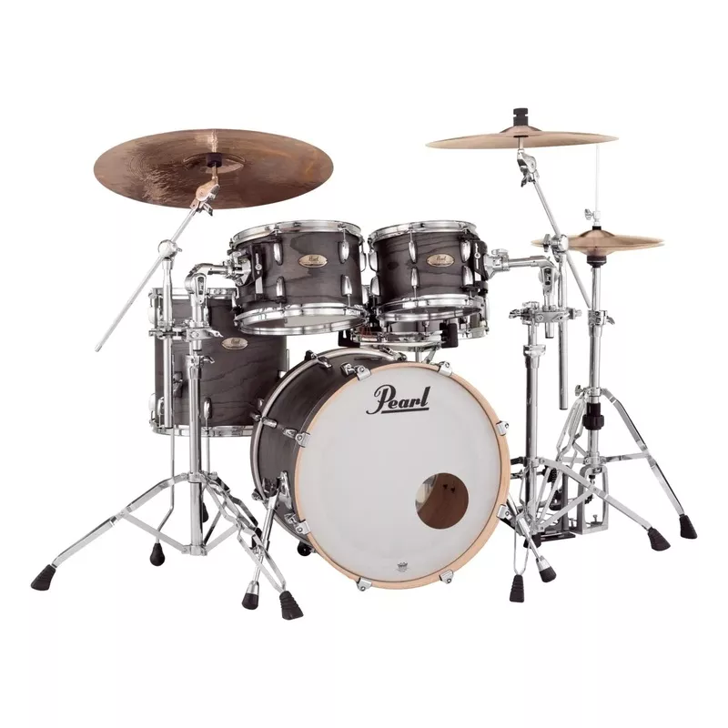 pearl-session-studio-select-4pc-drum-set-w-20-bd-black-satin-ash Pearl Session Studio Select 4pc Drum Set w/20″BD Black Satin Ash