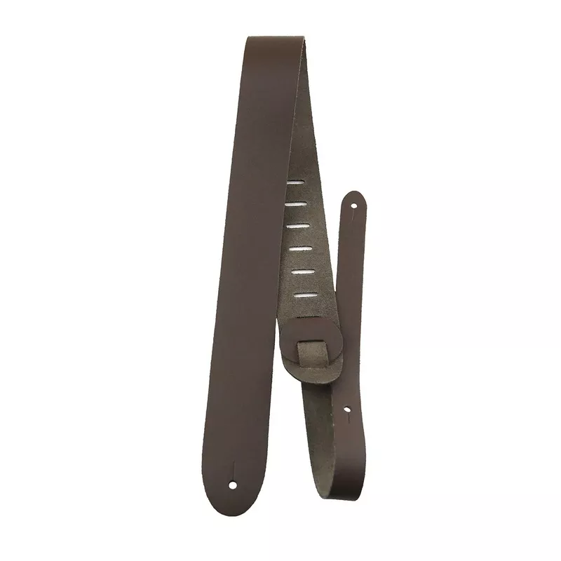 Perri’s Basic Leather 2.5″ Brown Guitar Strap