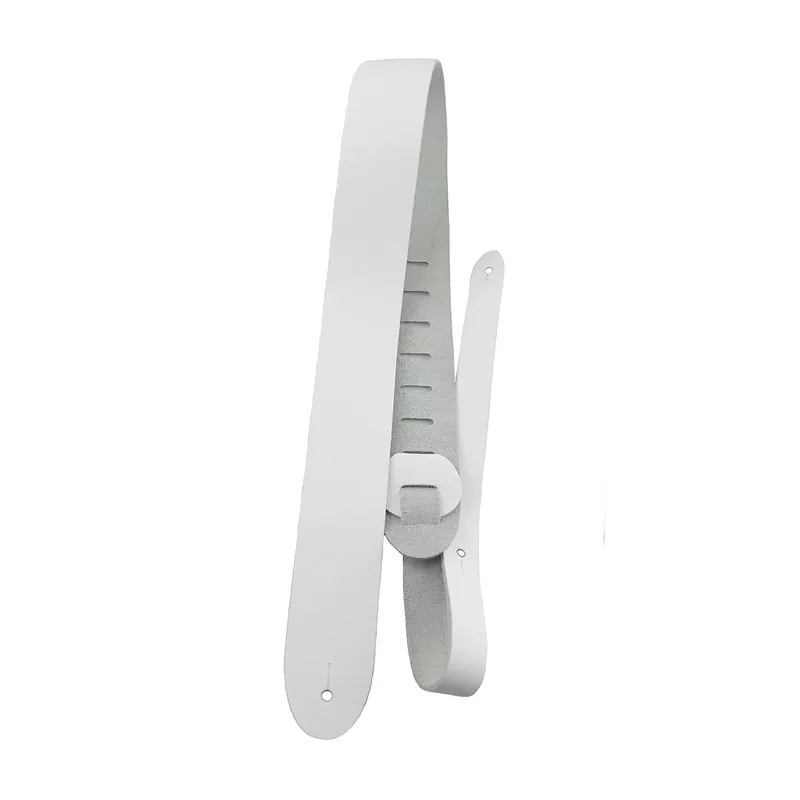 Perri’s Basic Leather 2.5″ White Guitar Strap