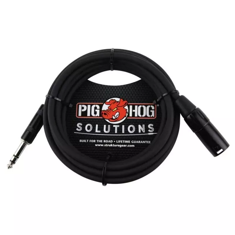 pig-hog-solutions-balanced-cable-1-4-in-to-xlr-5-ft Pig Hog Solutions Balanced Cable, 1/4 in. to XLR – 5 ft.