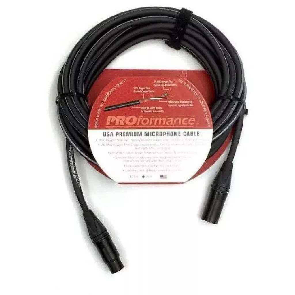 PROFormance USAMIC100 Premium Microphone Cable, 100 Feet