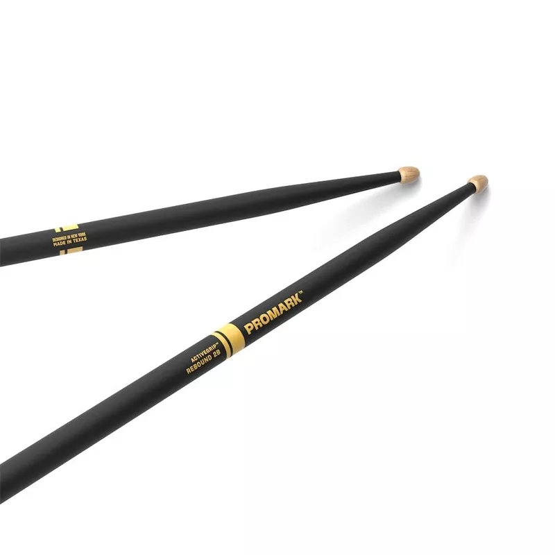 promark-rebound-2b-activegrip-acorn-tip-drum-stick ProMark Rebound 2B ActiveGrip Acorn Tip Drum Stick
