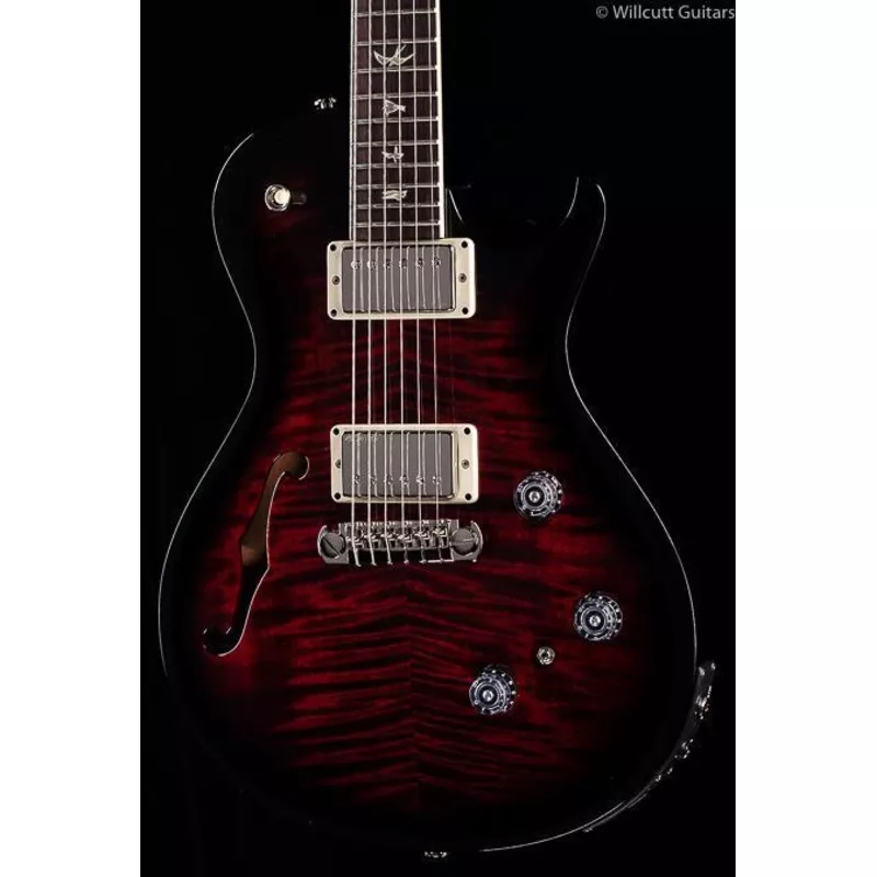 prs-p245-semi-hollow-fire-red-burst-759 PRS P245 Semi-Hollow Fire Red Burst (759)