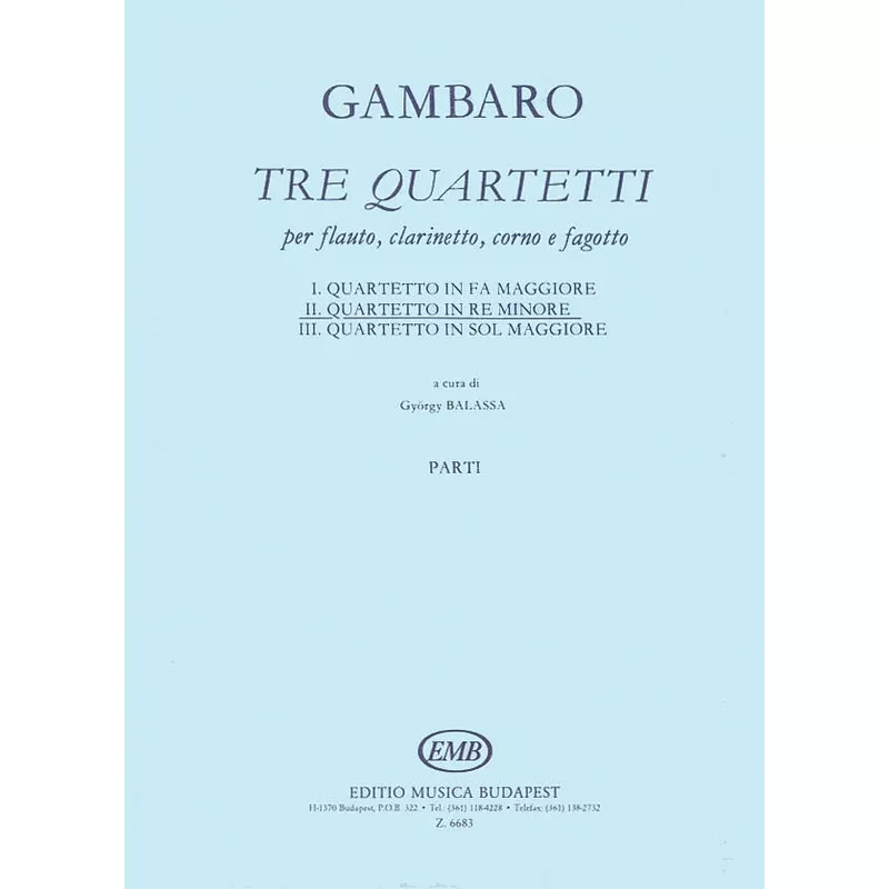 Quartet in D Minor (Mixed Woodwinds)