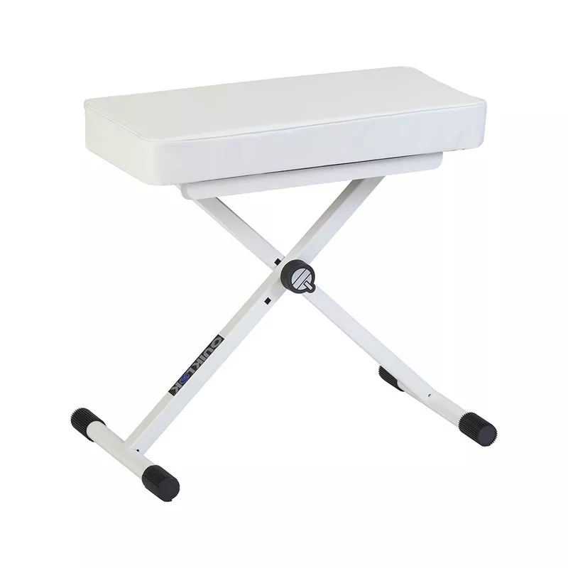 quik-lok-bx-8wh-keyboard-bench-white Quik Lok BX-8WH Keyboard Bench – White