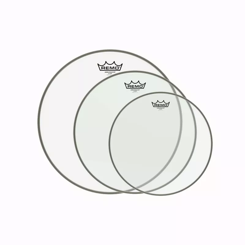 remo-10-12-14-ambassador-clear-drumhead-3-pack-bundle Remo 10/12/14″ Ambassador Clear Drumhead (3 Pack Bundle)