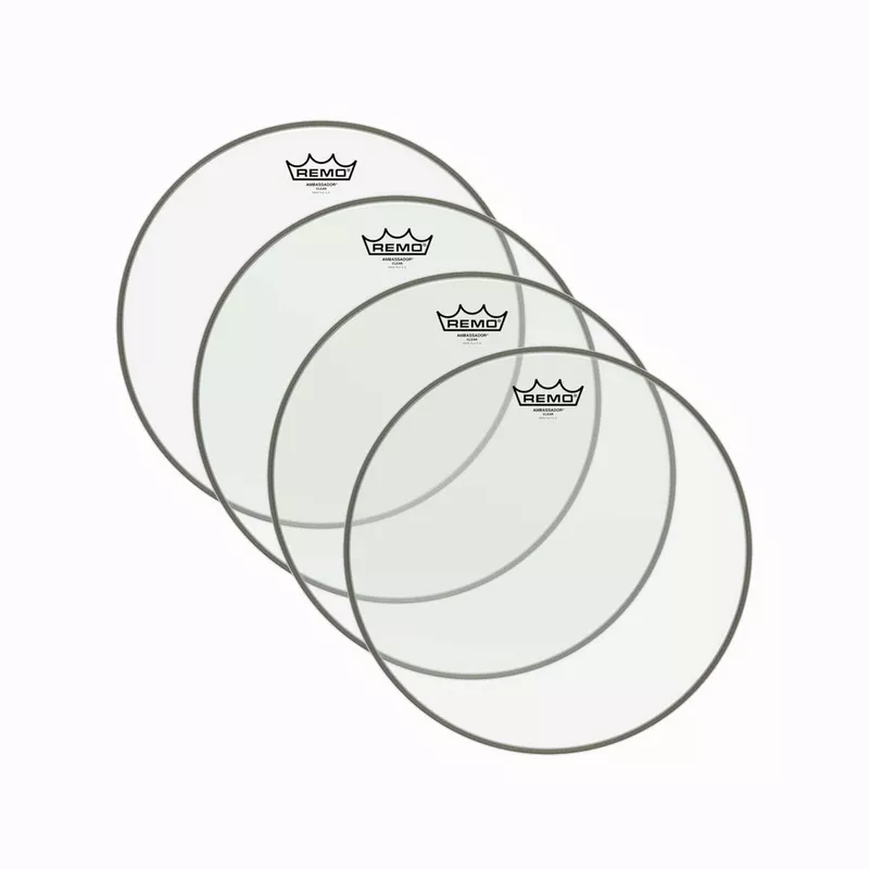 remo-11-ambassador-clear-drumhead-4-pack-bundle Remo 11″ Ambassador Clear Drumhead (4 Pack Bundle)