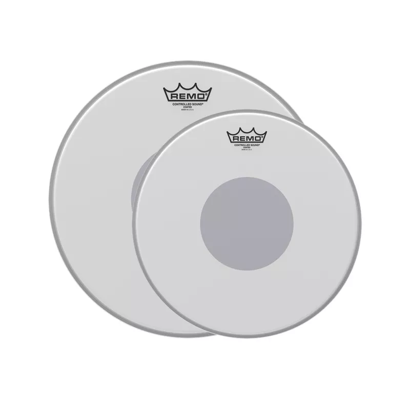 remo-13-16-controlled-sound-coated-black-dot-drumhead-2-pack-bundle Remo 13/16″ Controlled Sound Coated Black Dot Drumhead (2 Pack Bundle)