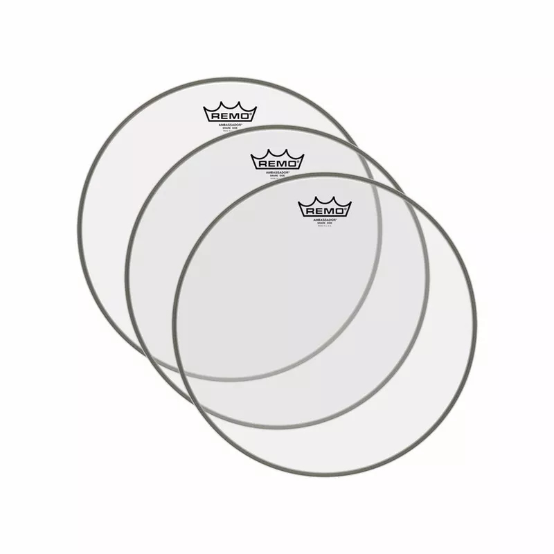 remo-13-ambassador-clear-snare-side-drumhead-no-collar-3-pack-bundle Remo 13″ Ambassador Clear Snare Side Drumhead No Collar (3 Pack Bundle)