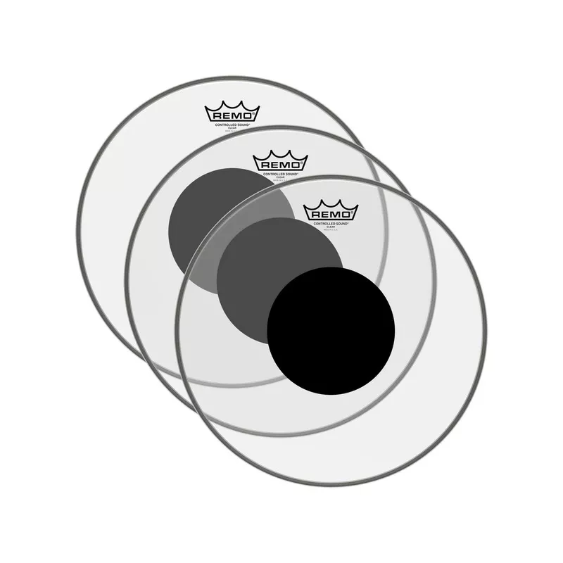 remo-13-controlled-sound-clear-drumhead-w-top-black-dot-3-pack-bundle Remo 13″ Controlled Sound Clear Drumhead w/Top Black Dot (3 Pack Bundle)