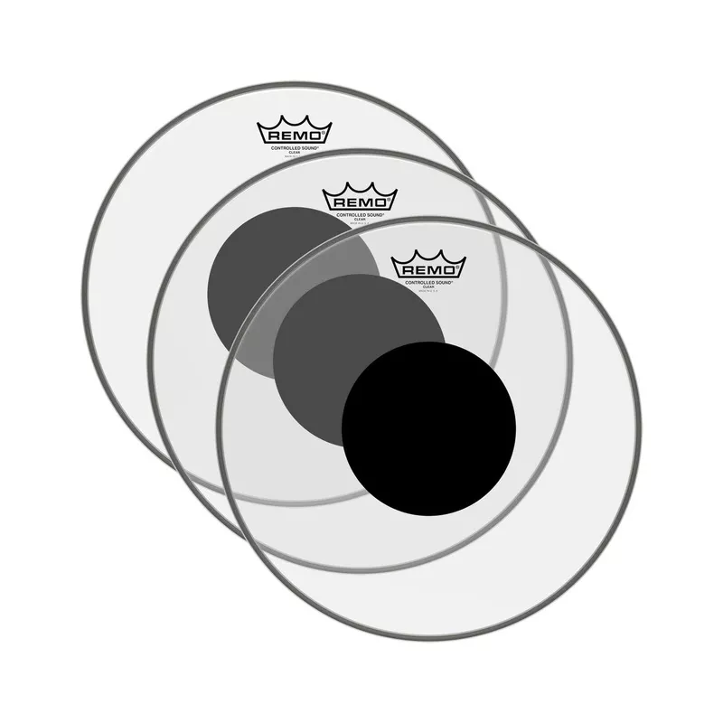 remo-14-controlled-sound-clear-drumhead-w-top-black-dot-3-pack-bundle Remo 14″ Controlled Sound Clear Drumhead w/Top Black Dot (3 Pack Bundle)