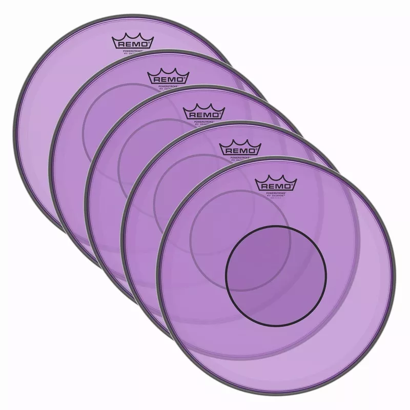 remo-14-powerstroke-77-colortone-purple-drumhead-5-pack-bundle Remo 14″ Powerstroke 77 Colortone Purple Drumhead (5 Pack Bundle)