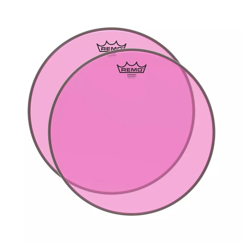 Remo 16″ Emperor Colortone Pink Drumhead (2 Pack Bundle)