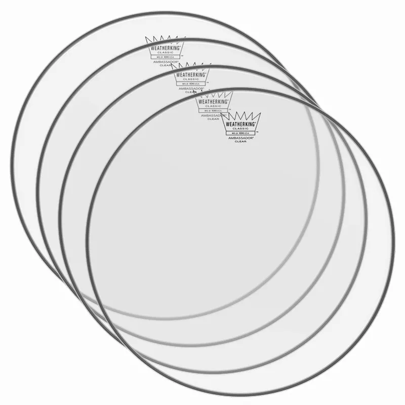 remo-18-batter-ambassador-classic-clear-drumhead-4-pack-bundle Remo 18″ Batter Ambassador Classic Clear Drumhead (4 Pack Bundle)