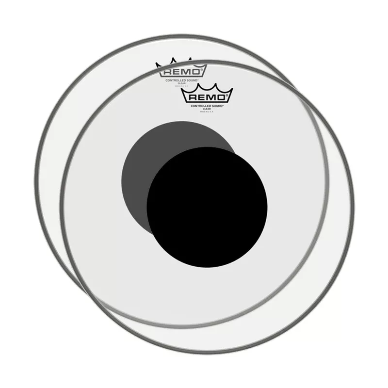 remo-18-controlled-sound-clear-black-dot-drumhead-top-black-dot-2-pack-bundle Remo 18″ Controlled Sound Clear Black Dot Drumhead Top Black Dot (2 Pack Bundle)