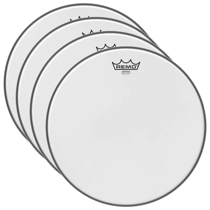 remo-18-emperor-white-suede-drumhead-4-pack-bundle Remo 18″ Emperor White Suede Drumhead (4 Pack Bundle)