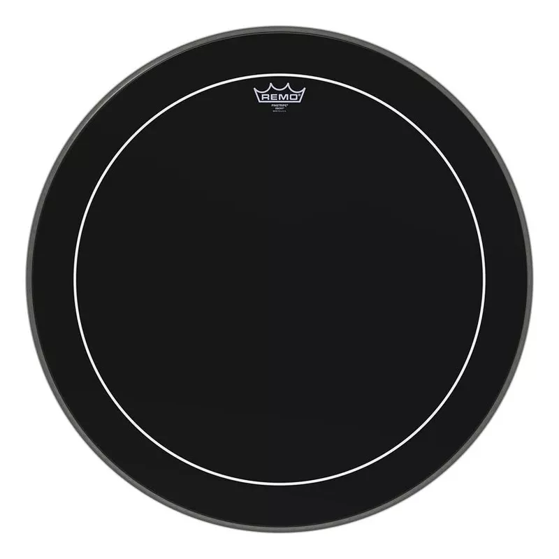 remo-es-1624-ps-pinstripe-ebony-24-bass-drumhead Remo ES-1624-PS Pinstripe Ebony 24 Bass Drumhead