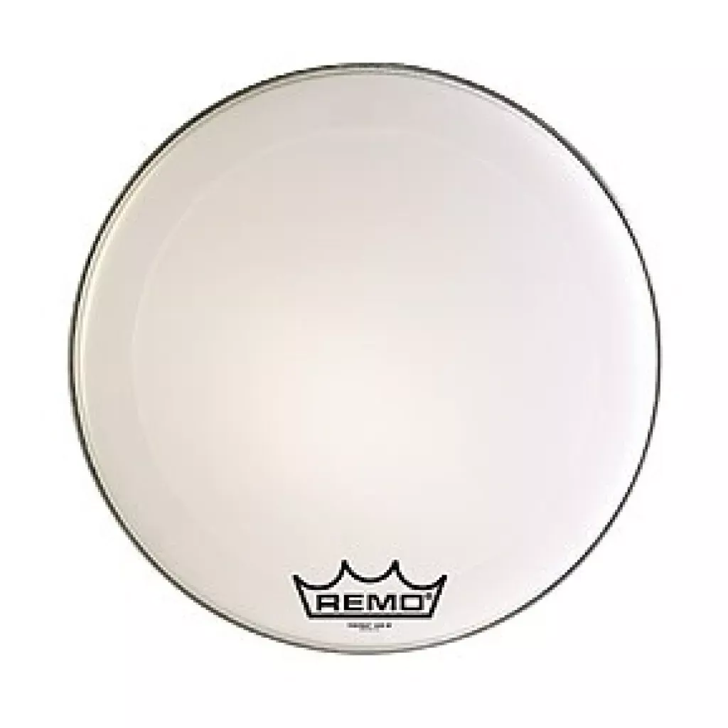 remo-powermax-white-pm-1020-mp-20-marching-bass-drum-head-crimplock Remo PowerMax White PM-1020-MP 20" Marching Bass Drum Head, Crimplock