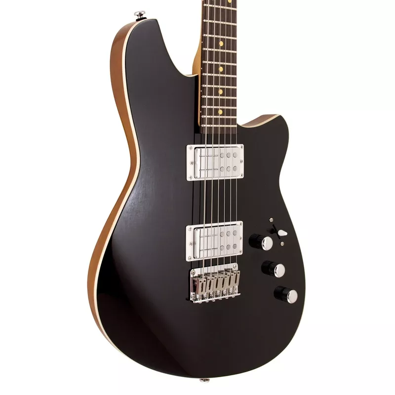 Reverend Descent Baritone Electric Guitar Midnight Black