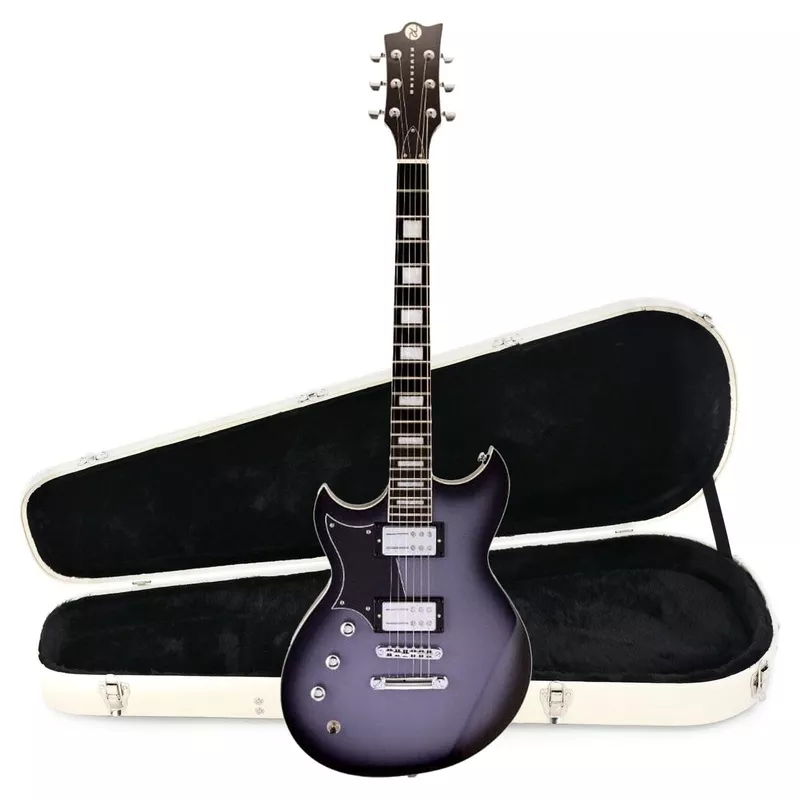 reverend-sensei-ra-periwinkle-burst-lefty-hardshell-case-bundle Reverend Sensei RA Periwinkle Burst LEFTY Hardshell Case Bundle