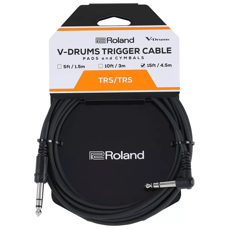 roland-pcs-15-tra-15-electronic-percussion-pad-trigger-cable Roland PCS-15-TRA 15′ Electronic Percussion Pad Trigger Cable