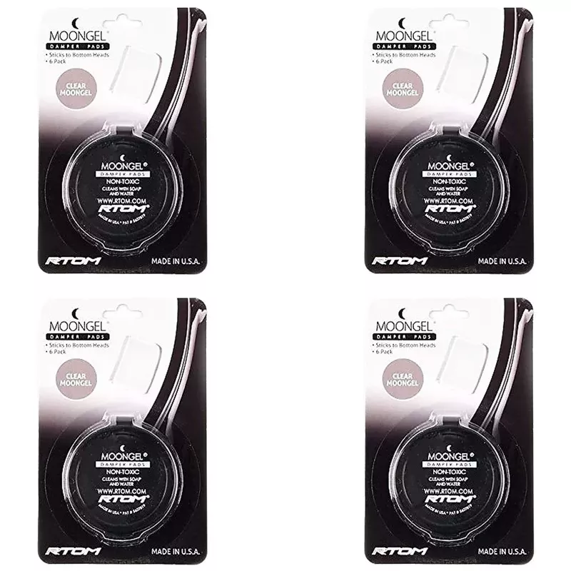 RTOM Moongel Dampeners Clear (4 Pack Bundle)