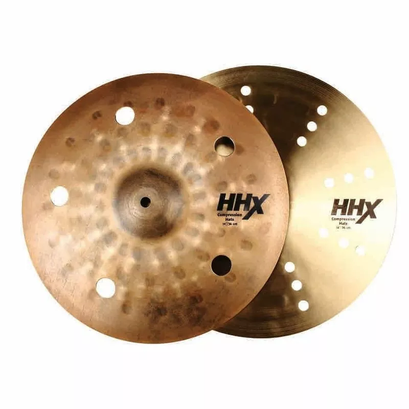 sabian-hhx-compression-hi-hat-cymbals-14 Sabian HHX Compression Hi Hat Cymbals 14″