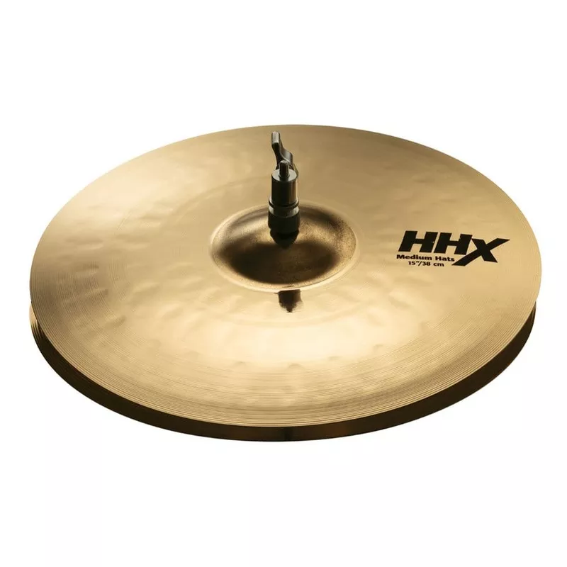 sabian-hhx-medium-hi-hat-cymbal-top-15-brilliant Sabian HHX Medium Hi Hat Cymbal TOP 15″ Brilliant