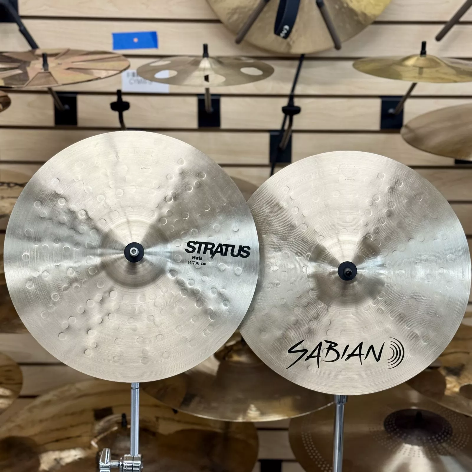 sabian-s1402-14-stratus-hi-hats-floor-model SABIAN S1402 14" STRATUS HI HATS - FLOOR MODEL