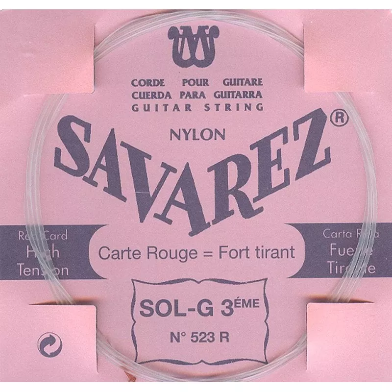 Savarez Traditional High Tension Red Card Classical Guitar String Set
