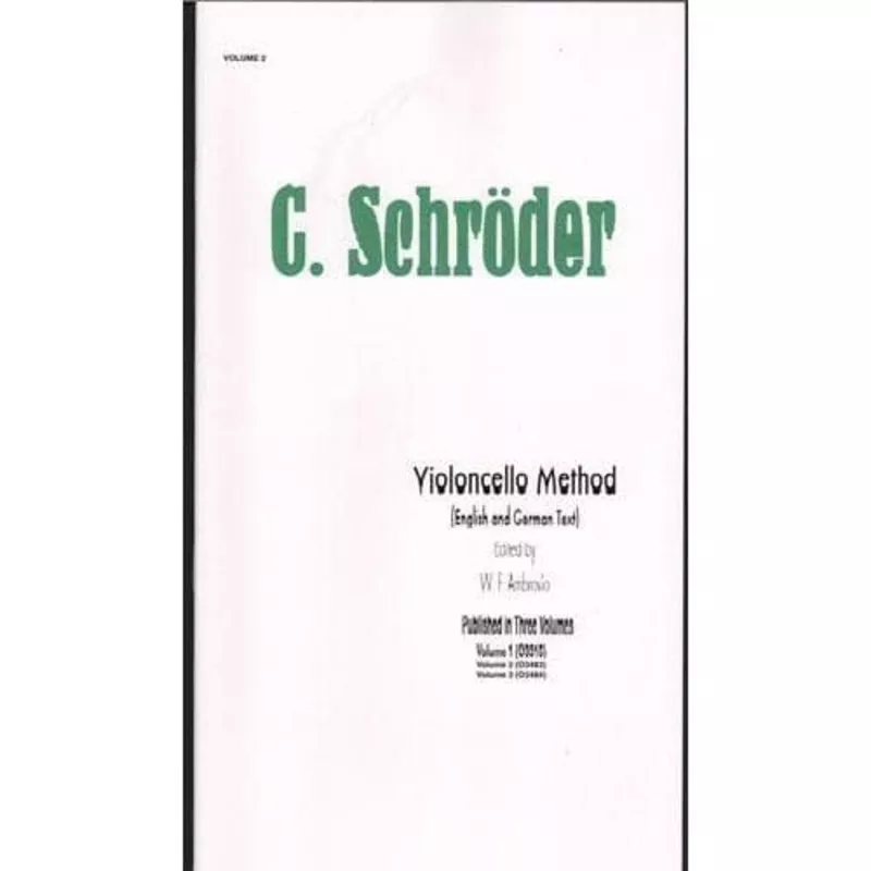 schroeder-violoncello-method-volume-2-cello-published-by-carl-fischer Schroeder – Violoncello Method – Volume 2 For Cello Published by Carl Fischer