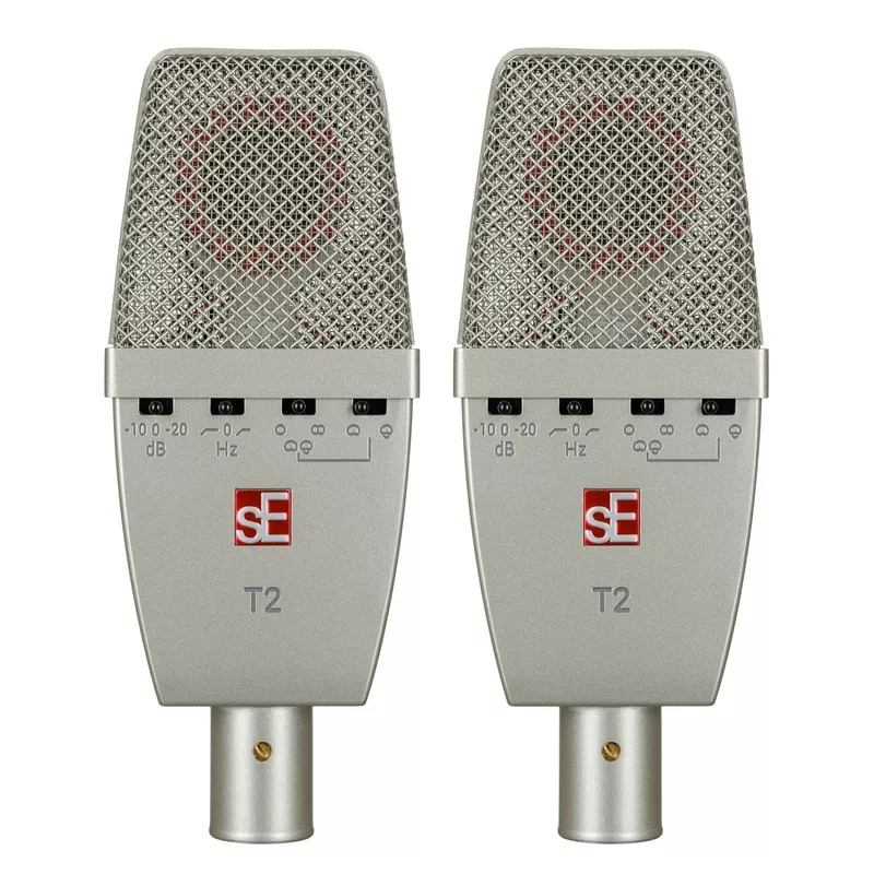 se-electronics-t2-pair-pair-t2-large-diaphragm-condenser-microphone SE Electronics T2-PAIR Pair of T2 Large Diaphragm Condenser Microphone