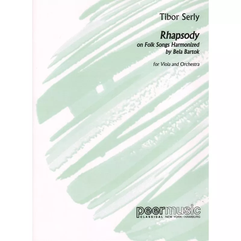 Serly – Rhapsody For Viola and Orchestra Published by Peer Music