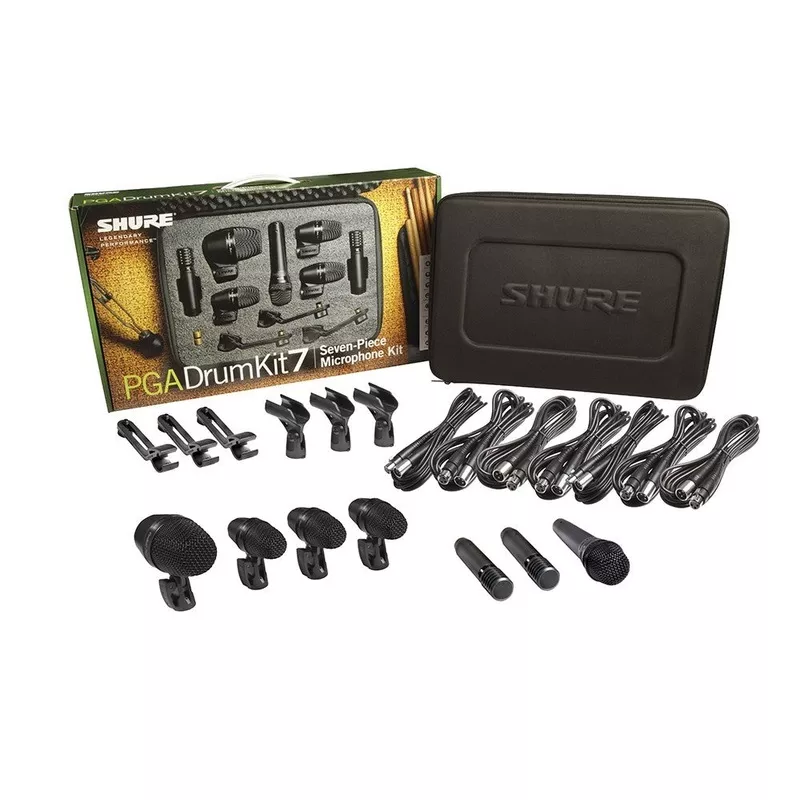 shure-pgadrumkit7-drum-microphone-kit Shure PGADRUMKIT7 Drum Microphone Kit