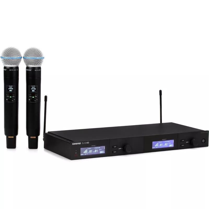 shure-slxd24d-b58-h55-dual-wireless-system-with-beta-58a-microphones Shure SLXD24D/B58-H55 Dual Wireless System with Beta 58A Microphones