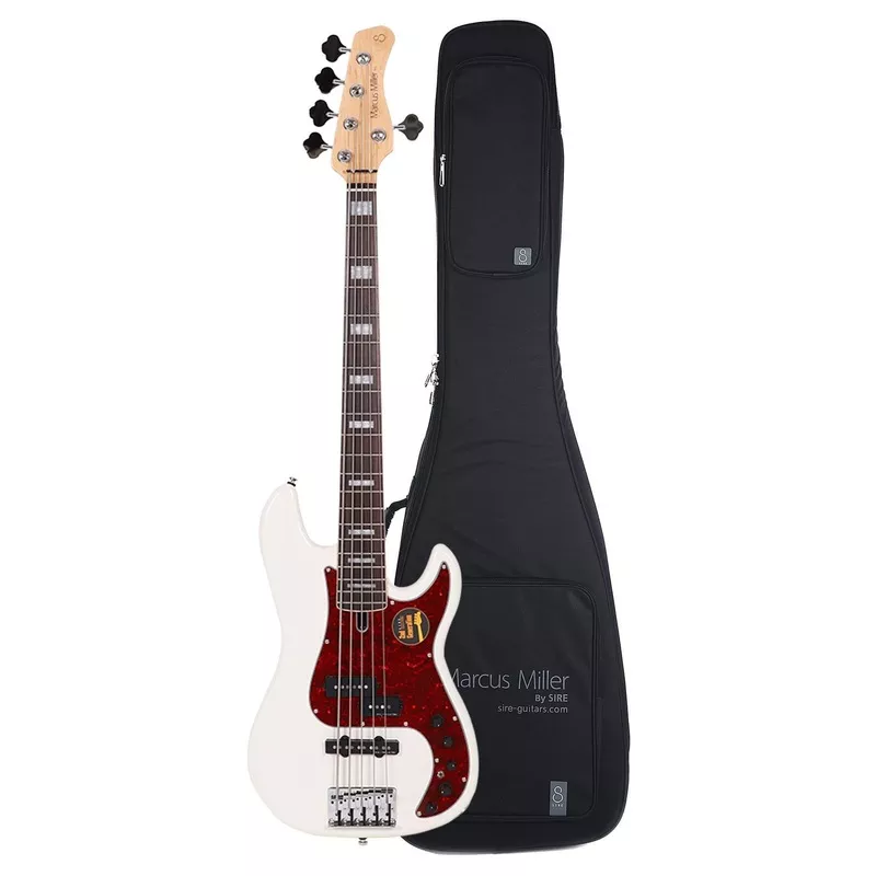sire-marcus-miller-p7-alder-5-string-antique-white-2nd-gen-sire-gig-bag-bundle Sire Marcus Miller P7 Alder 5-String Antique White (2nd Gen) and Sire Gig Bag Bundle