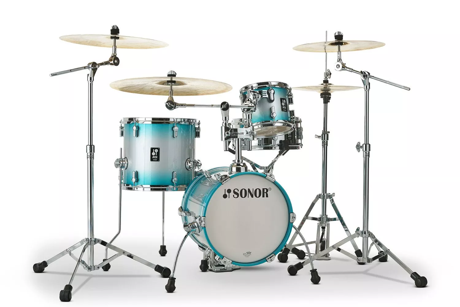 sonor-aq2-maple-martini-shell-pack-aqua-silver-burst SONOR AQ2 MAPLE MARTINI SHELL PACK AQUA SILVER BURST