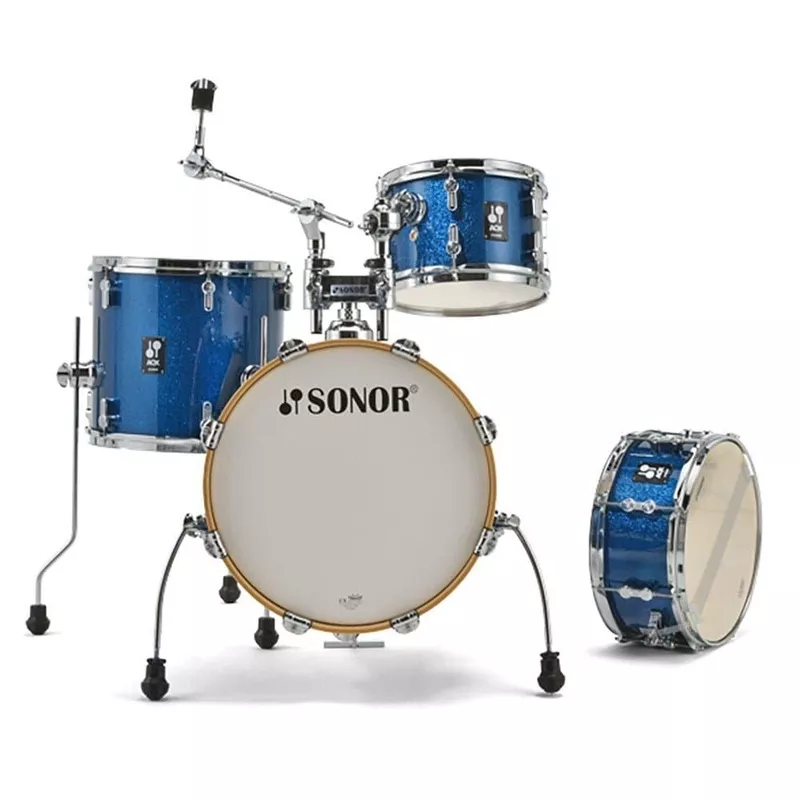 sonor-aqx-4pc-jungle-drum-set-blue-ocean-sparkle Sonor AQX 4pc Jungle Drum Set Blue Ocean Sparkle