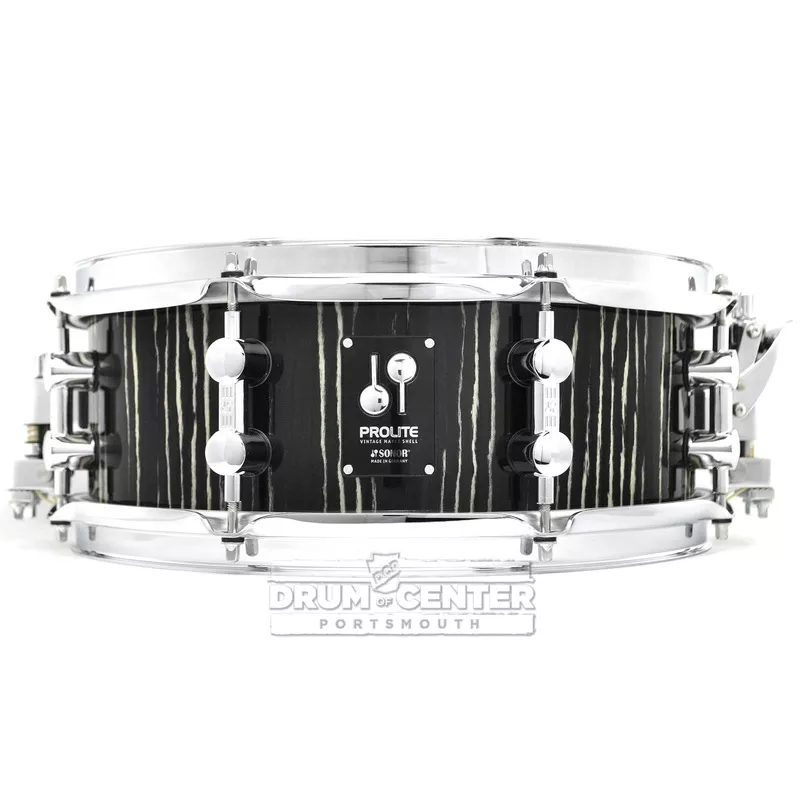 sonor-prolite-snare-drum-13-5-ebony-white-stripes Sonor Prolite Snare Drum 13×5 Ebony White Stripes