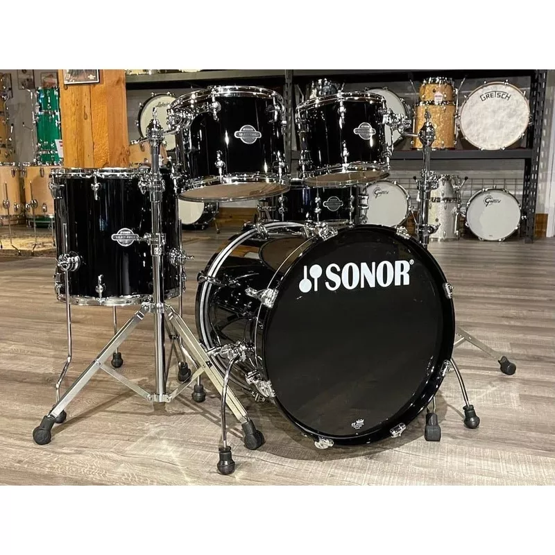 sonor-select-force-5pc-studio-drum-set-piano-black Sonor Select Force 5pc Studio Drum Set Piano Black