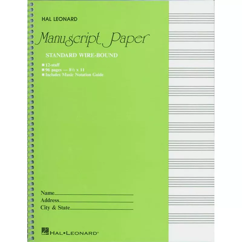 Standard Wirebound Manuscript Paper