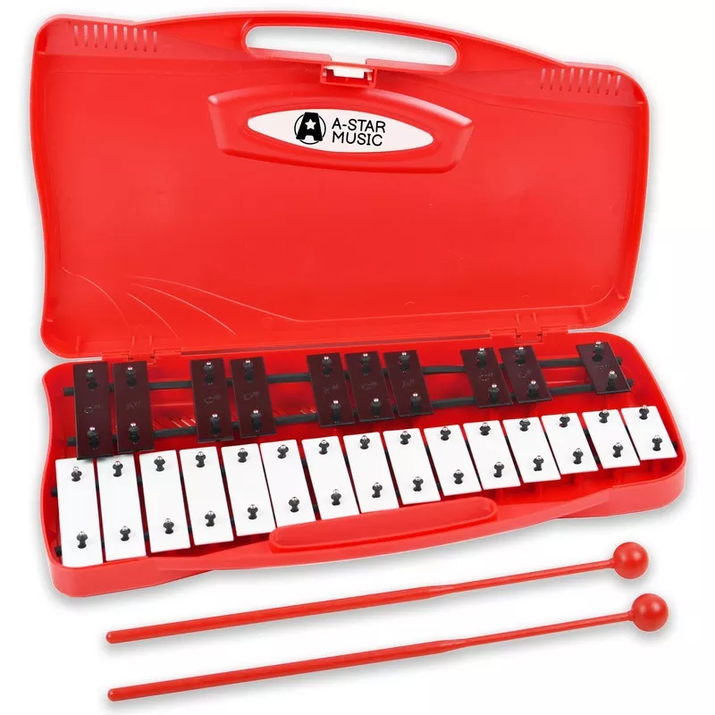 star-25-note-chromatic-glockenspiel-red A-Star 25 Note Chromatic Glockenspiel Red
