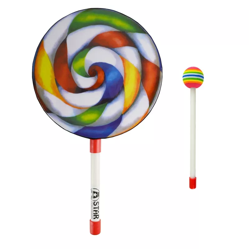 star-lollipop-hand-drum-with-beater A-Star Lollipop Hand Drum with Beater
