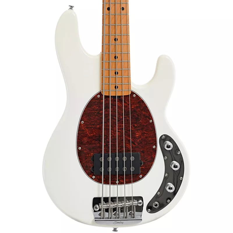 Sterling by Music Man RAY25CA 5-String Bass, Olympic White
