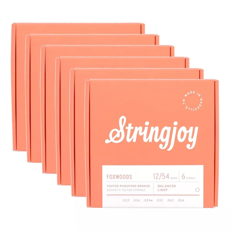 stringjoy-foxwoods-acoustic-coated-phosphor-bronze-light-gauge-12-54-6-pack-bund Stringjoy Foxwoods Acoustic Coated Phosphor Bronze Light Gauge 12-54 6 Pack Bundle