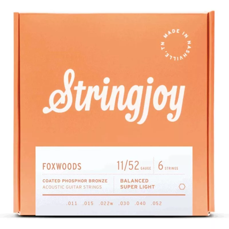 stringjoy-foxwoods-super-light-gauge-11-52-coated-phosphor-bronze-acoustic-guita Stringjoy Foxwoods | Super Light Gauge (11-52) Coated Phosphor Bronze Acoustic Guitar Strings