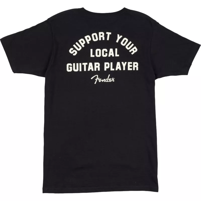 Support Your Local Guitar Player Tee Black