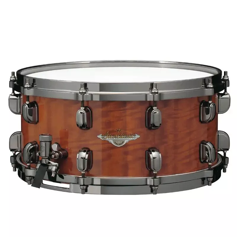 tama-starclassic-bubinga-snare-drum-14-6-5-gloss-african-cherry Tama Starclassic Bubinga Snare Drum 14×6.5 Gloss African Cherry
