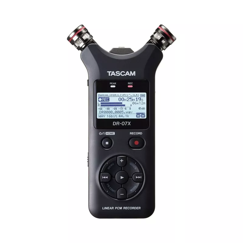 tascam-dr-07x-stereo-handheld-digital-audio-recorder-usb-audio-interface Tascam DR-07X Stereo Handheld Digital Audio Recorder & USB Audio Interface